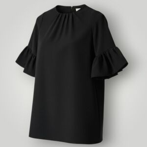 Milly‎ Minis Mandy Bubble Sleeve Dress Black Girls 10 New $210 Made in USA